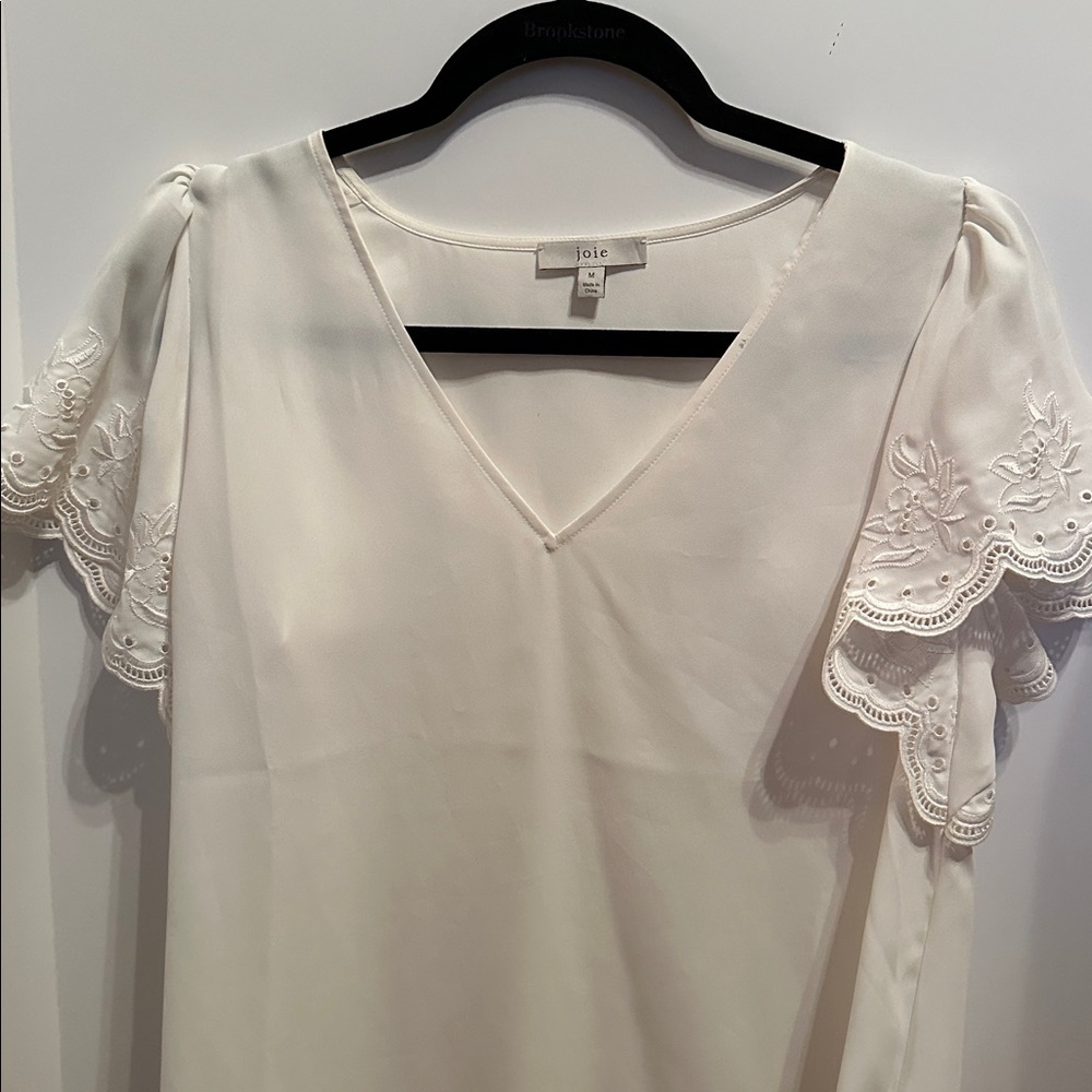 Joie White Blouse size med